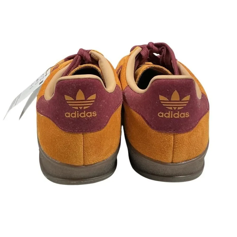 Adidas Gazelle Indoor Sneakers Mens 10 Craft Ochre Shadow Red Suede Gum Sole NEW